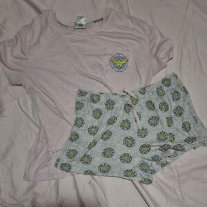 Kids Pajamas Set - Pink and Gray